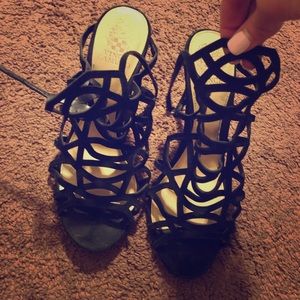 Vince Camuto Black strappy heels